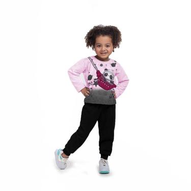 Imagem de Conjunto Bebê Menina Moletom Panda