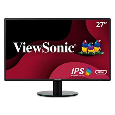 Imagem de Monitor de LED sem moldura ViewSonic VA2719-2K-SMHD 27 polegadas IPS 2K 1440p, 1080p, Preto, 27 Inch