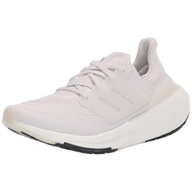 Imagem de adidas Tênis de corrida feminino Ultraboost leve (Ultraboost 23), Branco/branco cristal., 9.5