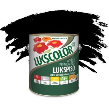Imagem de Tinta Piso Lukspiso Galão 3,6 Litros Diversas Cores - Lukscolor, PRETO