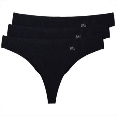 Imagem de Kit 3 Tanga Fio Corte A Laser Feminina Moderna Atacado - Básica Linda,