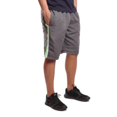 Imagem de Bermuda Tactel OX com Bolsos Frente e Costa - OX CONFECÇÕES, Chumbo, M