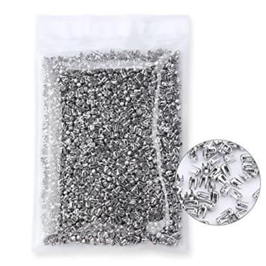 Imagem de 10000 peças DIY quatro garras pregos pérolas rebites botão tachas metal para vestuário contas acessórios de máquina