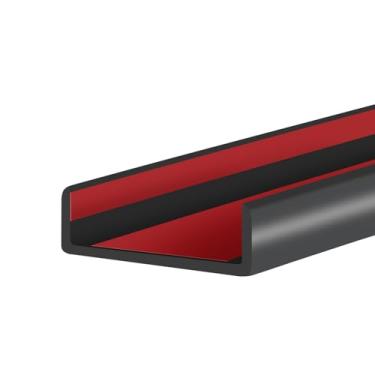 Imagem de Protalwell Guarnição De Borracha, Protetor Autoadesivo Em Formato U Para Compensado, Armário, Faixa Madeira 1-7/8", Reparo Móveis Flexíveis, Material Epdm, Encaixe 1-7/8" (48 Mm), Comprimento 20 Pés