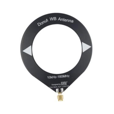 Imagem de BaotyJie Antena de substituição de mini loop, receptor de antena WB, portátil, fácil instalação, leve, banda completa, Preto