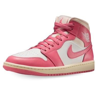 Imagem de Tênis feminino Air Jordan 1 Mid (BQ6472-109, vela/goiaba/musselina/sal rosa), Vela/goiaba/musselina/sal rosa, 34