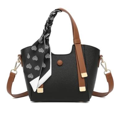 Imagem de ALWY Bolsa Feminina Casual Pequena Elegante Couro Sintético Luxosa, Bolsa Social, Bolsa Transversal