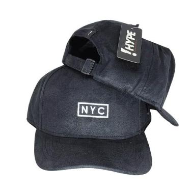Imagem de Boné Hype NYC Camurça stnapback New York City original cores, Preto