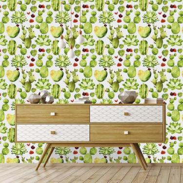 Imagem de Papel de Parede Adesivo - Cactos - 301ppn - Allodi