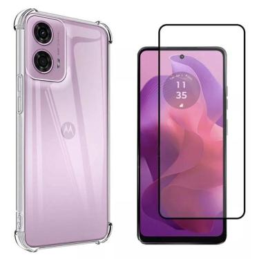 Imagem de Kit Capa Anti-Impacto + Película 3D Para Moto G24