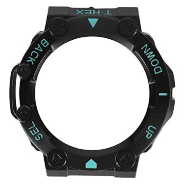 Imagem de Capa protetora de relógio recortes precisos à prova de choque design elegante material durável para relógio inteligente T Rex 2 PC plástico (preto azul)