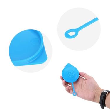 Imagem de Mingzhe Tampa Garrafa Lavadora de Carro, Tampa Azul Lavadora para CRV CRX Com Alça Flexível, Sinal para Fácil Localização do Reservatório, Material Plástico Resistente, Leve,