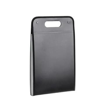 Imagem de Pasta Sanfonada Com 12 Divisórias Pasta Prancheta Tamanho A4 Com Etiquetas Pasta Organizadora Escritório Escolar(Preto)