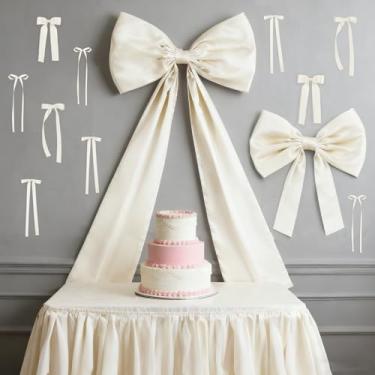 Imagem de Conjunto de decoração de arco branco extragrande, 78 x 129 cm, decoração de quarto, arco gigante, decoração de parede, conjunto de 12 peças, para decoração de quarto de Natal, aniversário, festa de