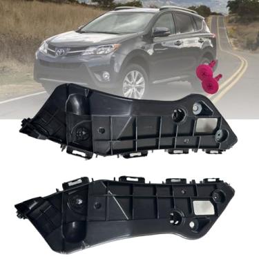 Imagem de CZJF 525350R030 525360R030 Suporte de para-choque dianteiro para Toyota RAV4 2013 2014 2015 52535-0R030 525360-R030 TO1033116 TO1032116 2 peças Lado esquerdo e direito