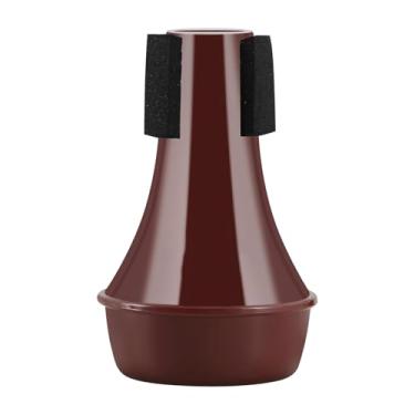 Imagem de SUNGOOYUE Mudo de Trompete, Silenciador de Prática de Plástico ABS Com Esponja de Alta Densidade para Iniciantes Desempenho de Prática Diária (Marrom)