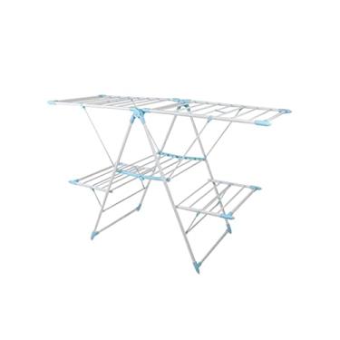 Imagem de Prateleiras de secagem de roupas rack de secagem de aerofólio multicamadas rack de secagem de toalha de alta capacidade cabeleireiro sauna toalha armazenamento rack a (cor: B)