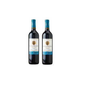 Imagem de Kit Vinho Santa Helena Malbec Reservado Tinto Seco 750ml 2un