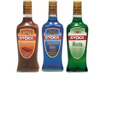 Imagem de Kit Licores Stock - Curaçau Blue, Menta e Chocolate 720ml Cd