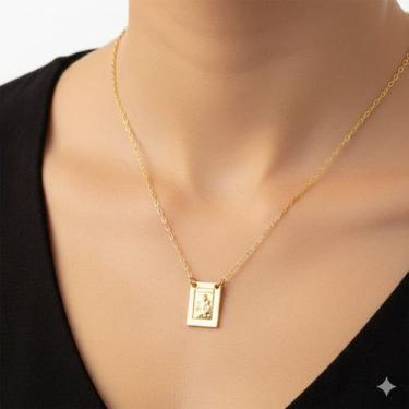 Imagem de Banho de Ouro 18k Escapulário Nossa Senhora do Carmo Joia