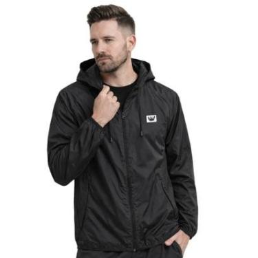 Imagem de Jaqueta Corta Vento Masculina Impermeável Esportiva Leve com Capuz Estampada-Masculino