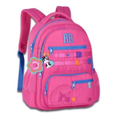 Imagem de Mochila de Costas Rebecca Bonbon Flower Power RB26231 Grande Soft Juve