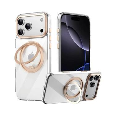 Imagem de 360 graus Capa Magnética Giratória Magsafe Para iPhone 16 15 14 13 17 