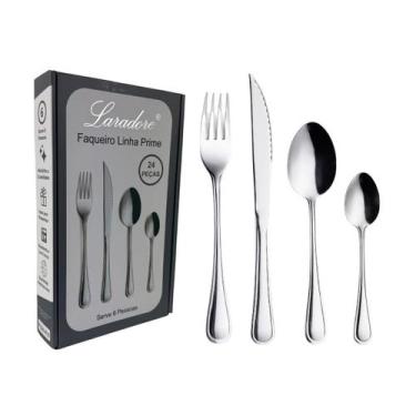 Imagem de Faqueiro Premium em Aço Inox - Laradore Prime (24 Peças)