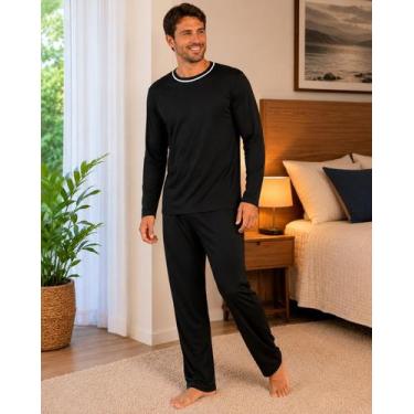 Imagem de Pijama Casal Combinando Feminino Masculino Conjunto Inverno - PIJAMAS 