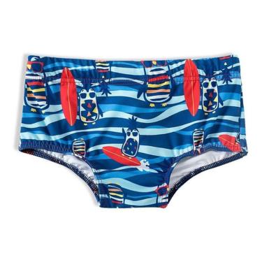 Imagem de Sunga Infantil Menino Pinguim Su Praia Verão Piscina Tip Top