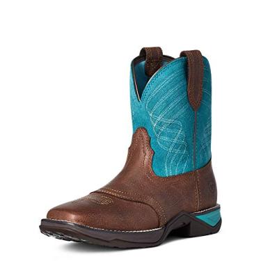 Imagem de ARIAT Bota feminina Anthem Shortie, Cottage escuro/turquesa, 38