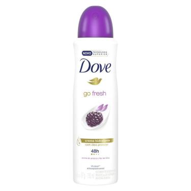 Imagem de Desodorante Antitranspirante Aerosol Dove Go Fresh Amora e Flor de Lótus - 150ml