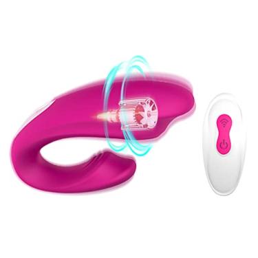 Imagem de Massageador Corporal Vibrador Feminino Golfinho Aveludado Vibrador 9 Funções Velocidades TT05