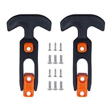 Imagem de Creatyi 2 peças de substituição de trava de refrigerador durável travas de tampa de substituição (laranja)