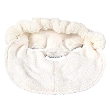 Imagem de Máscara De Toalha Facial Reutilizável, Máscara De Toalha Facial Reutilizável Com Compressa Quente, Toalha Facial Antienvelhecimento(Três furos + alças)