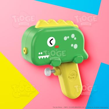 Imagem de Lança Água Dinossauro Divertido Para Crianças Brinquedo Interativo Brincar Na Água Piscina Praia Banho Brinq