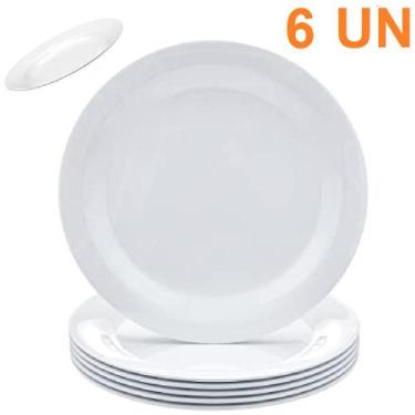Imagem de 6 Prato em Melamina 20,5cm p/ Buffet e Restaurantes Atacado - Bw Bouti