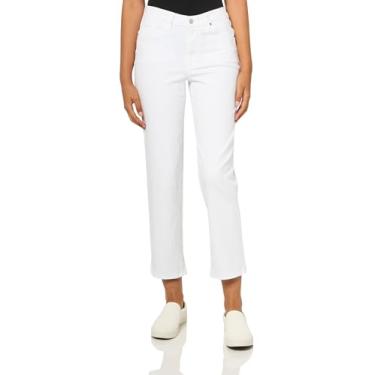 Imagem de PAIGE Calça jeans feminina Sarah reta no tornozelo, Ruído branco envelhecido, 60