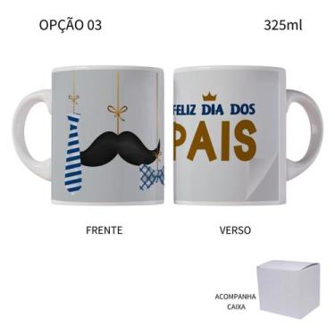 Imagem de Caneca 325ml Feliz Dia Do Pais Melhor Pai Do Mundo Super Pai - LARANJA