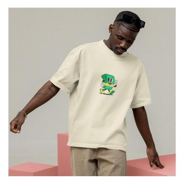 Imagem de Camiseta Techmalhas Oversized Reta Academia Básica Masculina-Masculino