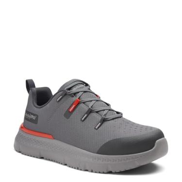 Imagem de Timberland PRO Tênis masculino Intercept Steel Safety Toe Industrial Athletic Work, Cinza/vermelho, 11 Wide