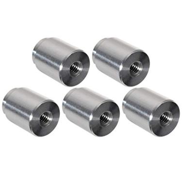 Imagem de ICT Billet 5 peças de alumínio M6 – 1,0 mm solda no pino fêmea LS LS1 sensor de pressão de óleo métrica 6 mm porta rosqueada soldável projetado e fabricado nos EUA FM0610BUNG-5