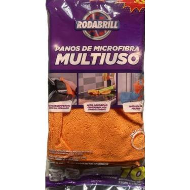 Imagem de 10 Panos Microfibra Rodabrill Limpeza Evita Riscos - 10 Unid
