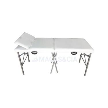 Imagem de Maca Portátil Cabeceira Reclinável 200kg 65cm Largura 10 Cores - BEST 