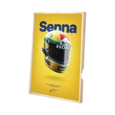 Imagem de Ayrton Senna Classic Vintage HD Qualidade Retro Wall Art Poster Para D