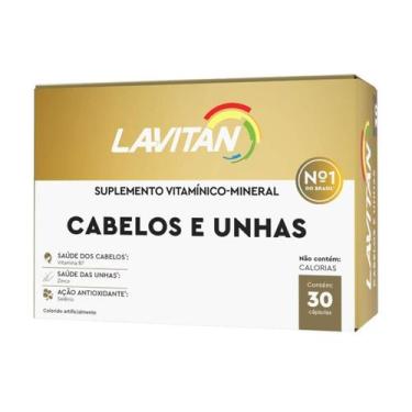 Imagem de Vitamina cabelos e unhas com 30 cpr  Lavitan - Cimed