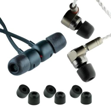 Imagem de Comply Série 400 Core | Pontas auriculares IEM de substituição de espuma viscoelástica para áudio de fogueira, Sennheiser e mais | Isolamento de ruído superior, conforto máximo, ajuste seguro | Preto