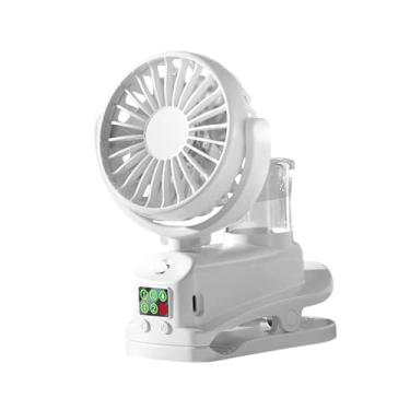 Imagem de Bothyi Ventilador de encaixe com spray de água Mini ventilador de nebulização Moda Pessoal Antiderrapante Spray de resfriamento Portátil para dormitório de, Branco