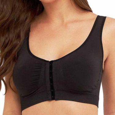Imagem de Sutiã Pós-Cirúrgico DelRio 4001 Sem Costura, Preto, G