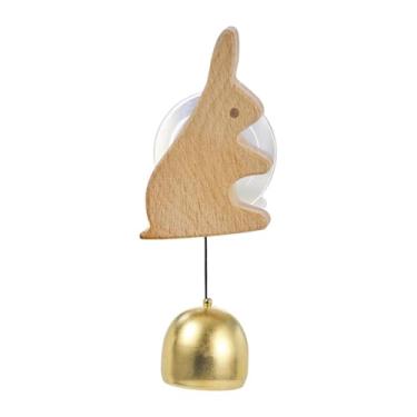 Imagem de XLWLLNJ Campainha de Comerciante, Enfeite de Campainha com Ventosa para Pendurar, Ideal para Abrir Portas, Decoração de Jardim, Casa E Pátio, Coelhinho, Tamanho real